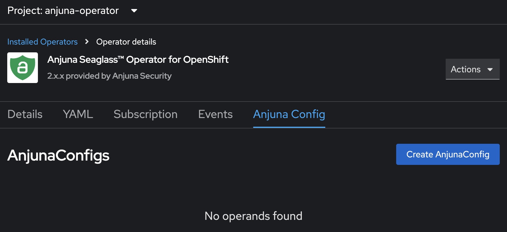 OperatorHubInstallAnjuna5