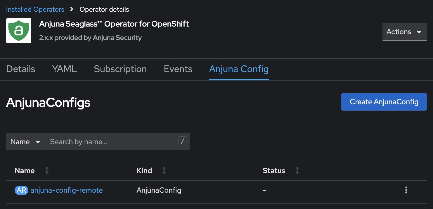 OperatorHubInstallAnjuna7